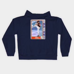 Ricky 'Wild Thing' Vaughn Retro Trading Card Kids Hoodie